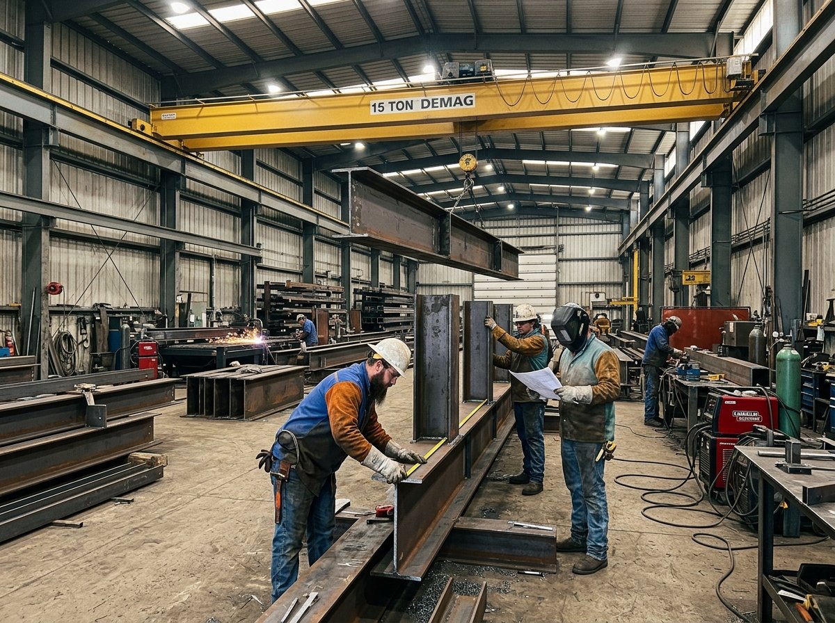 Heavy Beam Fitting & Gantry Crane Shop Floor